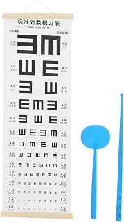 Logarithmic Scale Eye Chart for Boys and Test Charts Boy Girl's Eye Exam Wall Poster Visual Acuity Testing Classroom Supply