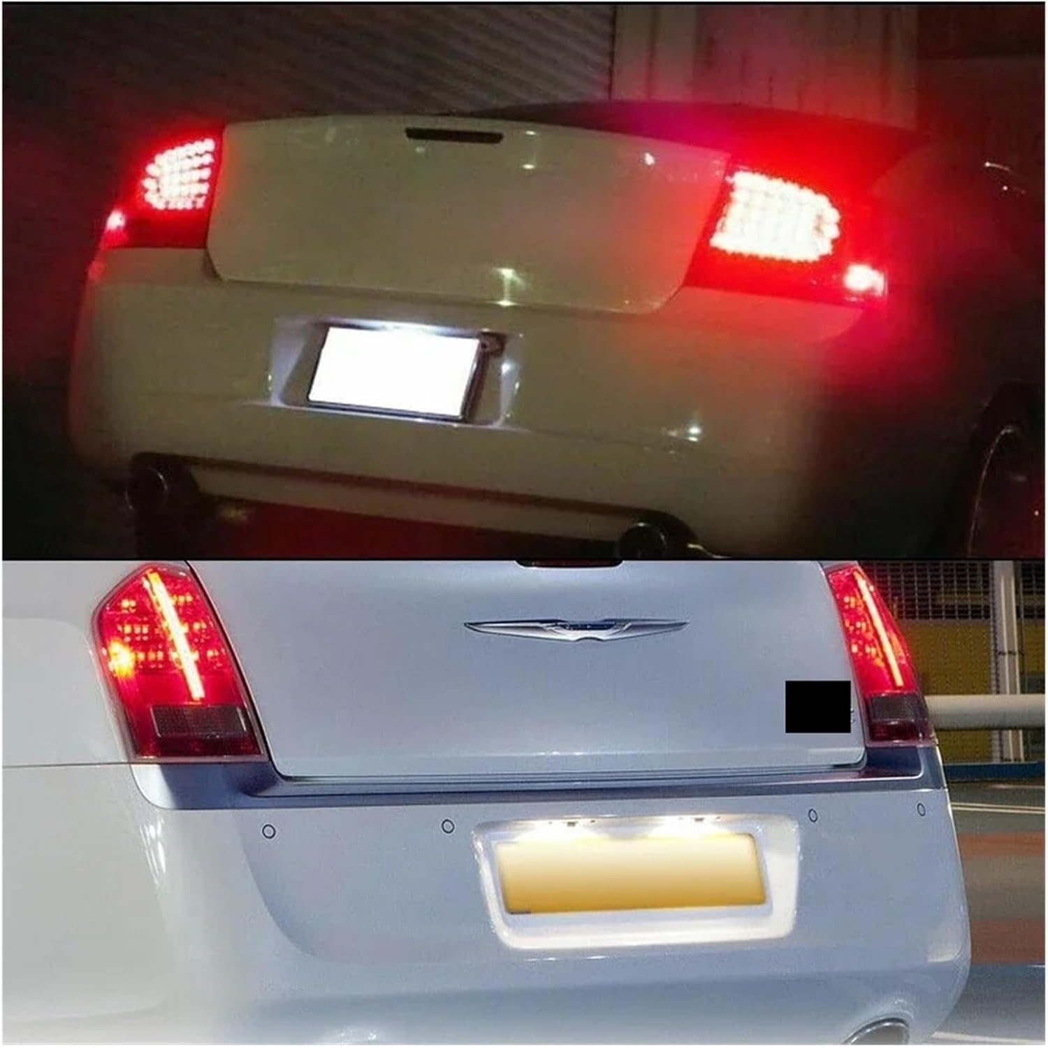 Car LED License Plate Number Lights Compatible with Chrysler 300 2005-2014 & Sebring 2007-2010 Compatible with Dodge Charger Challenger Magnum Avenger