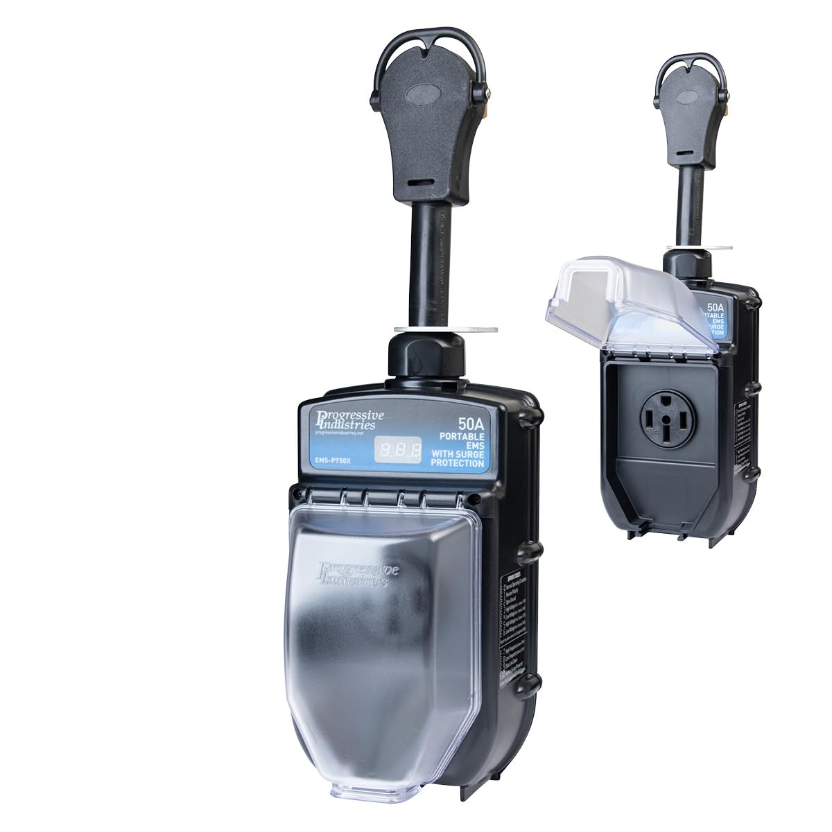 Progressive Industries EMS-PT50X Portable RV Surge Protector, Black, 50 Amp