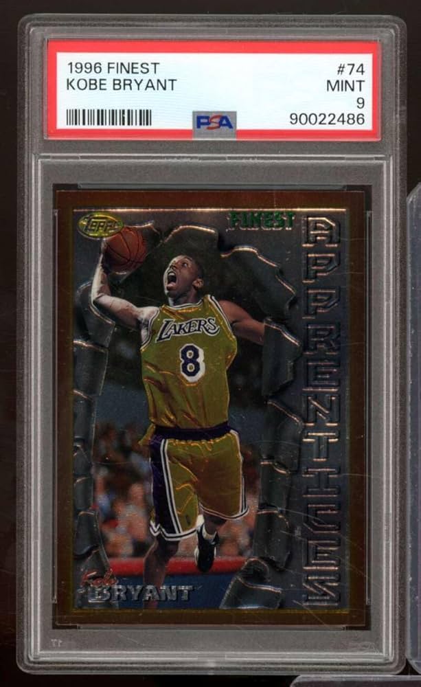Amazon.com: Kobe Bryant Rookie Card 1996-97 Finest w/Coating #74