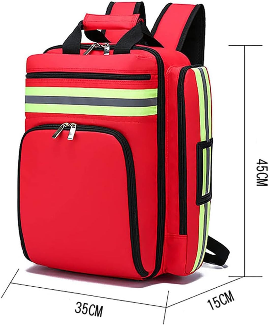 First Aid Kit Bag, Medical Emergency, Reflective Design at Night, for EMT, Nurses, Tactical Medics, Home Care