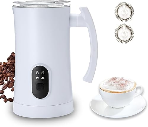 Miniatura 1 de Aayujup Espumador eléctrico de leche espumador de leche 4 en 1, fabricante de chocolate caliente, máquina de espuma fría, calentador de café,