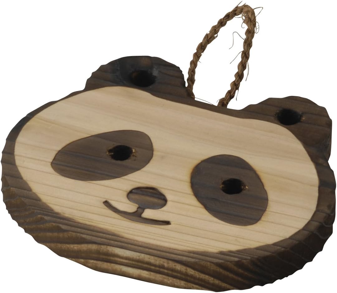 Sanko 13785 Pot Mat, Brown, 6.0 x 4.7 inches (15.2 x 12 cm), Yokkaichi Panda