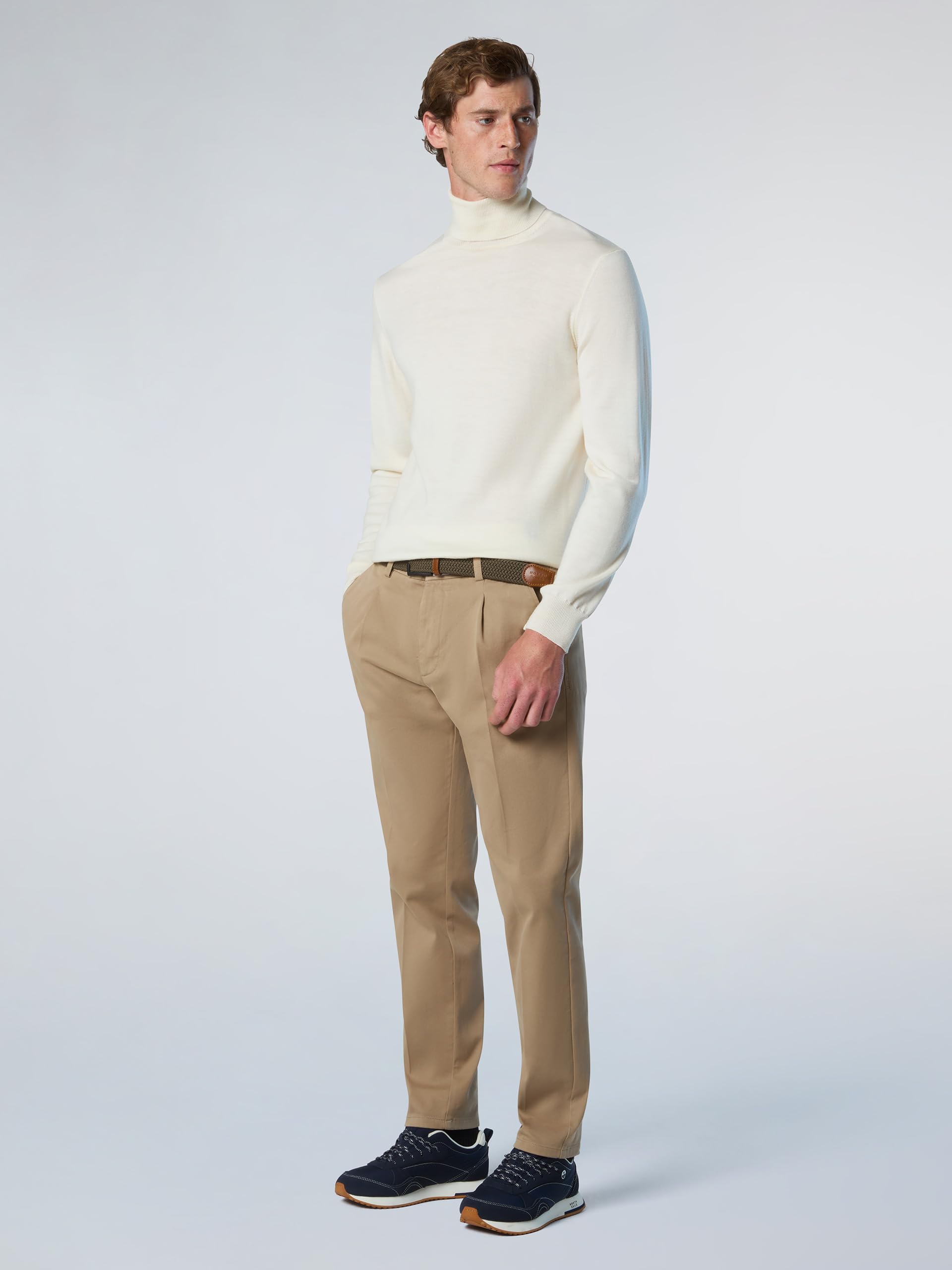 NORTH SAILS Maglione Uomo in Lana Merino con Collo Alto