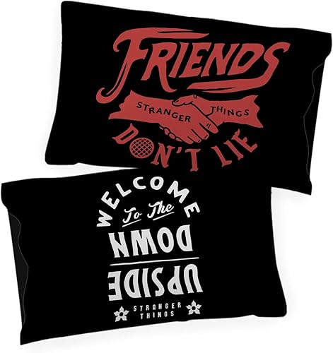 Miniatura 4 de Stranger Things Greetings from The Upside Down 1 funda de almohada reversible individual ropa de cama súper suave para niños de doble cara producto