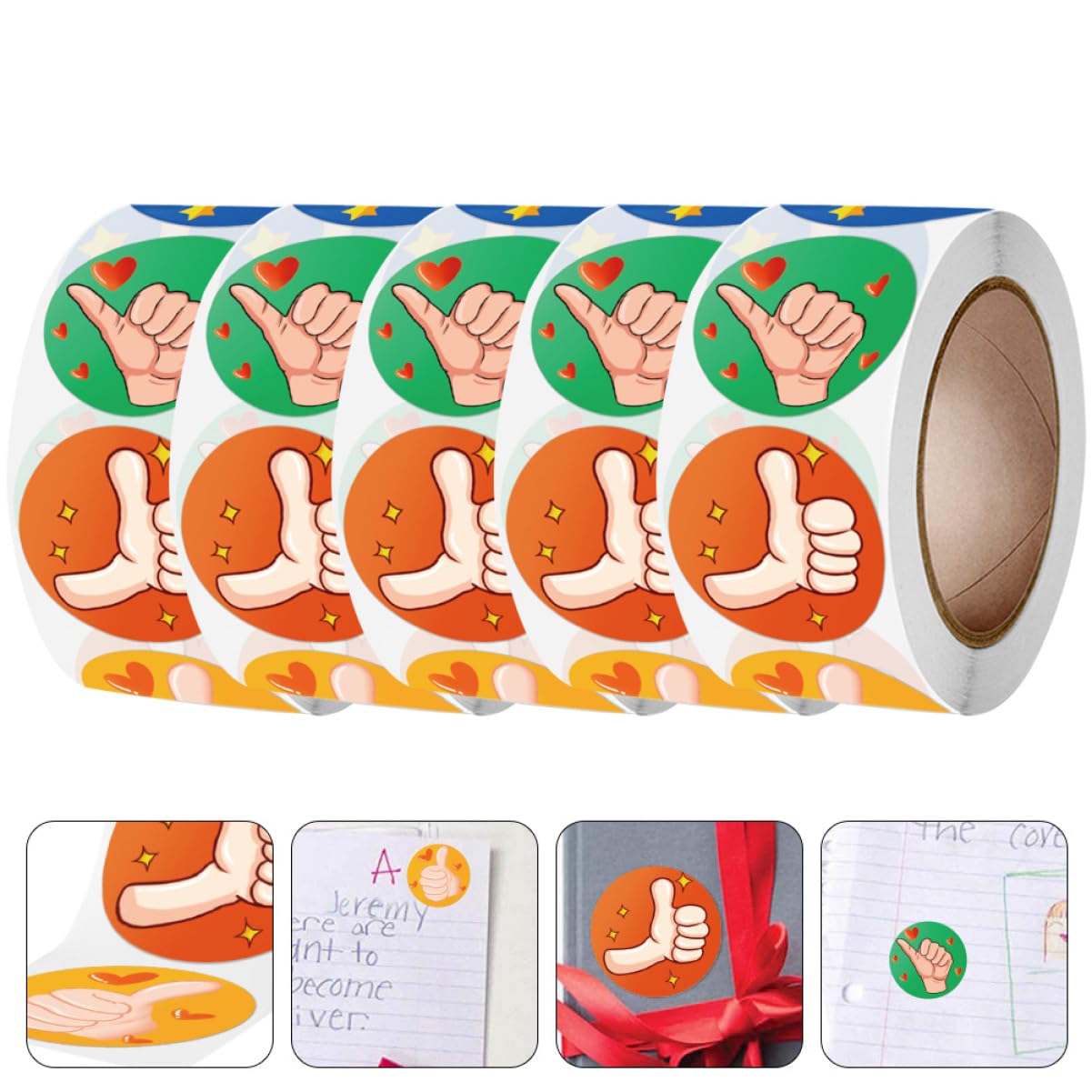 VILLCASE 5 Set Incoraggiare L'etichetta Affermazione Multiplo Adesivi Scrapbooking Adesivi Per Scrapbooking Adesivi Decorativi Per La Classe Adesivi Incoraggianti Per 5 * 5