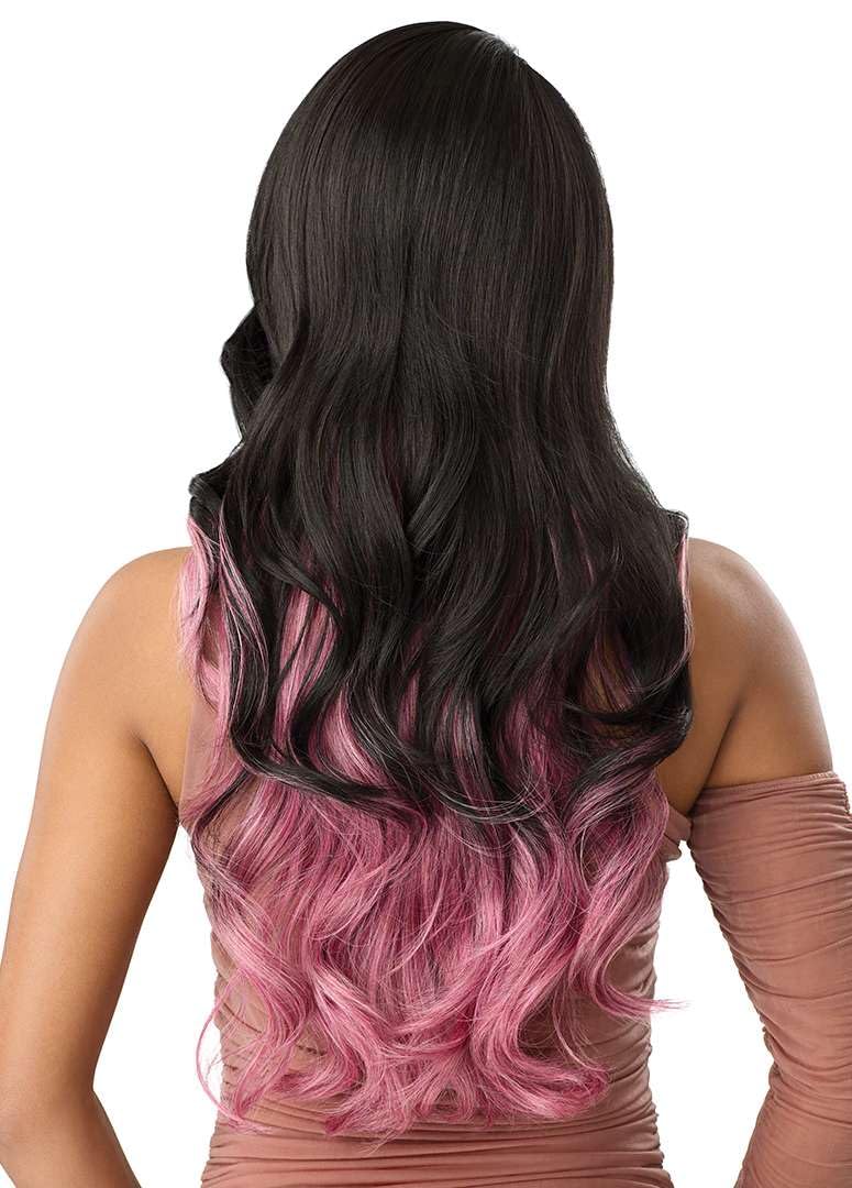 Outre Lace Front Wig - Perfect Hair Line 13X6 - Crystina (1B/UL FOREST GREEN)