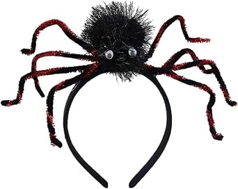 Halloween Headband Scary Spider Hair Hoop for Women Girls Cosplay Makeup Costume Decoration Party Photo Props
