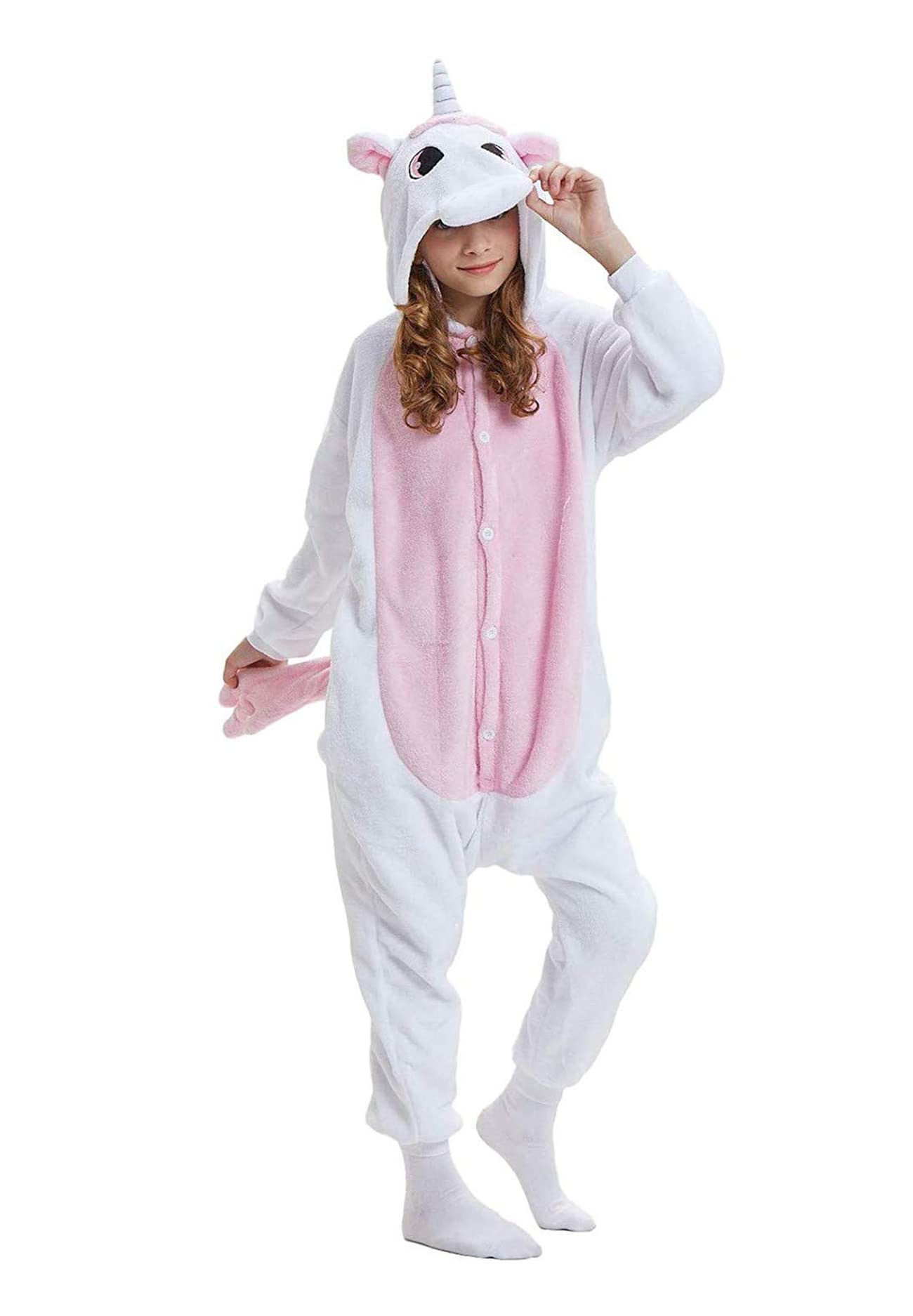 ATOZ Onesie for Kids, Animal Pajamas Halloween Cosplay Costume for Girls Boys