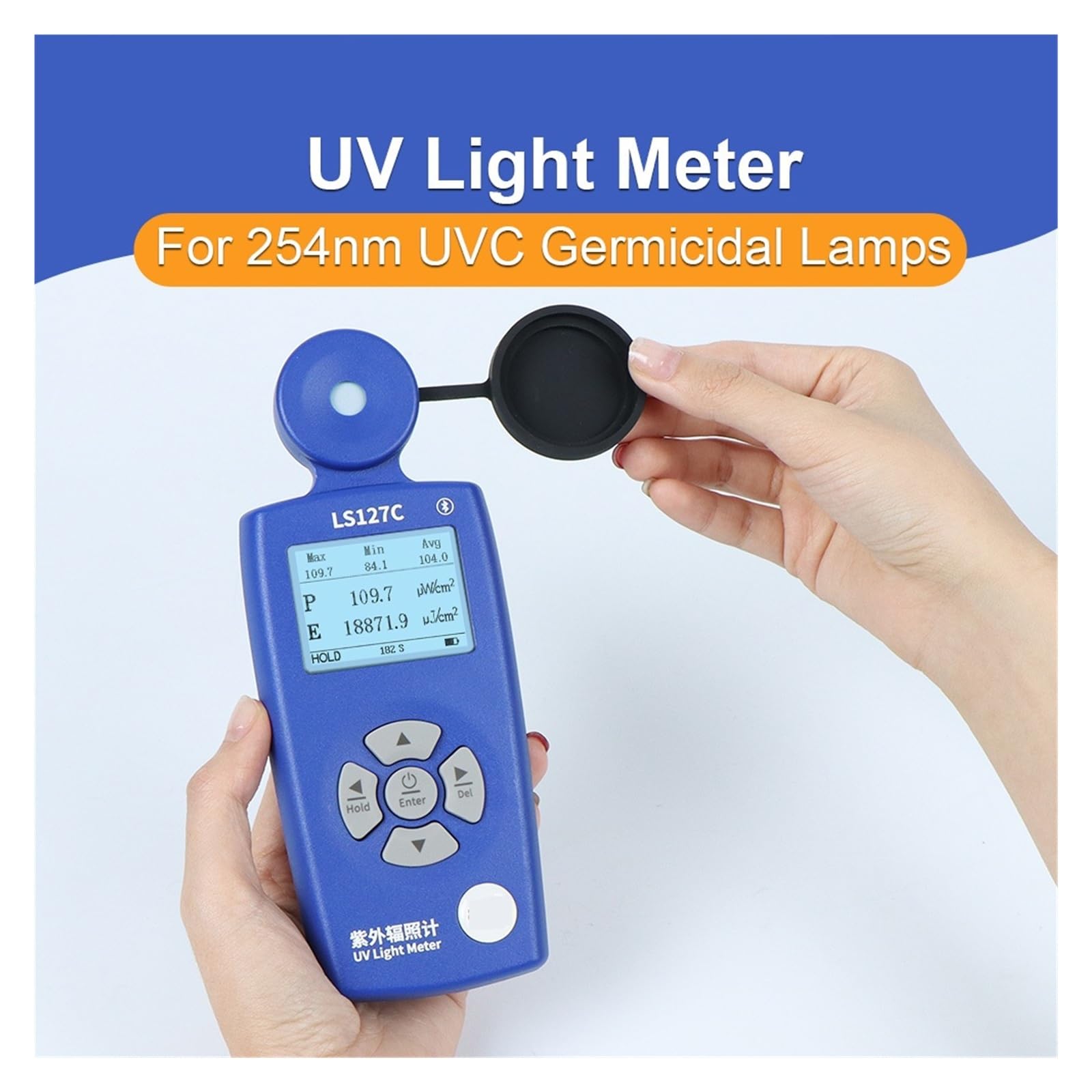 Software for PC LS127C misuratore di radiazioni ultraviolette portatile da 254 nm | Radiometro for test luce UV 0-200mW/cm² 230-280nm