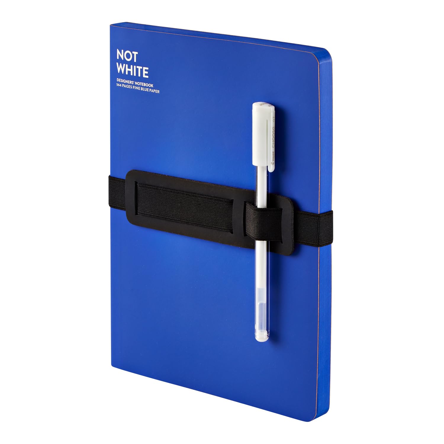 Nuuna Notizbuch A5+ Not White L Light - Blau, Leder blau