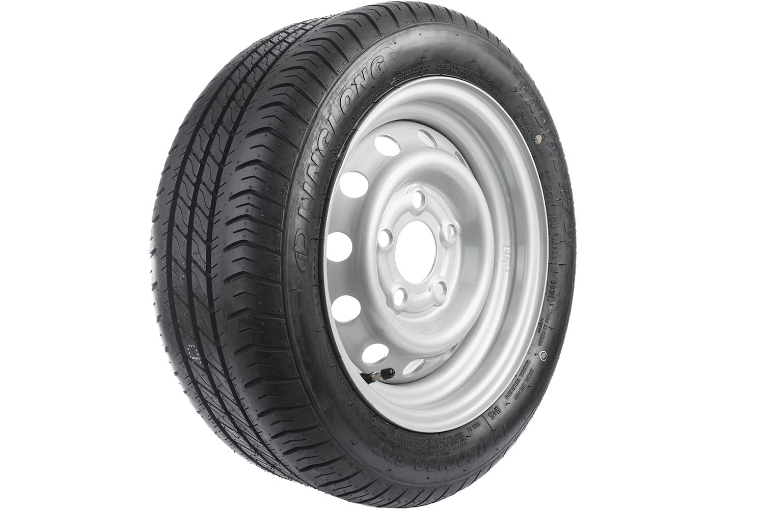 UNITRAILER Ruota Rinforzata 195/50 R13C per Rimorchio, Portata 900 kg, Gomma Linglong R701 e Cerchio in Acciaio 5.5Jx13 5x112 ET30 per Caravan e Carrelli Pesanti