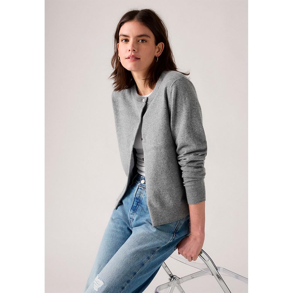 Levi's Tara Super Soft Crewneck Cardi Maglione Cardigan Donna (Pacco da 1)