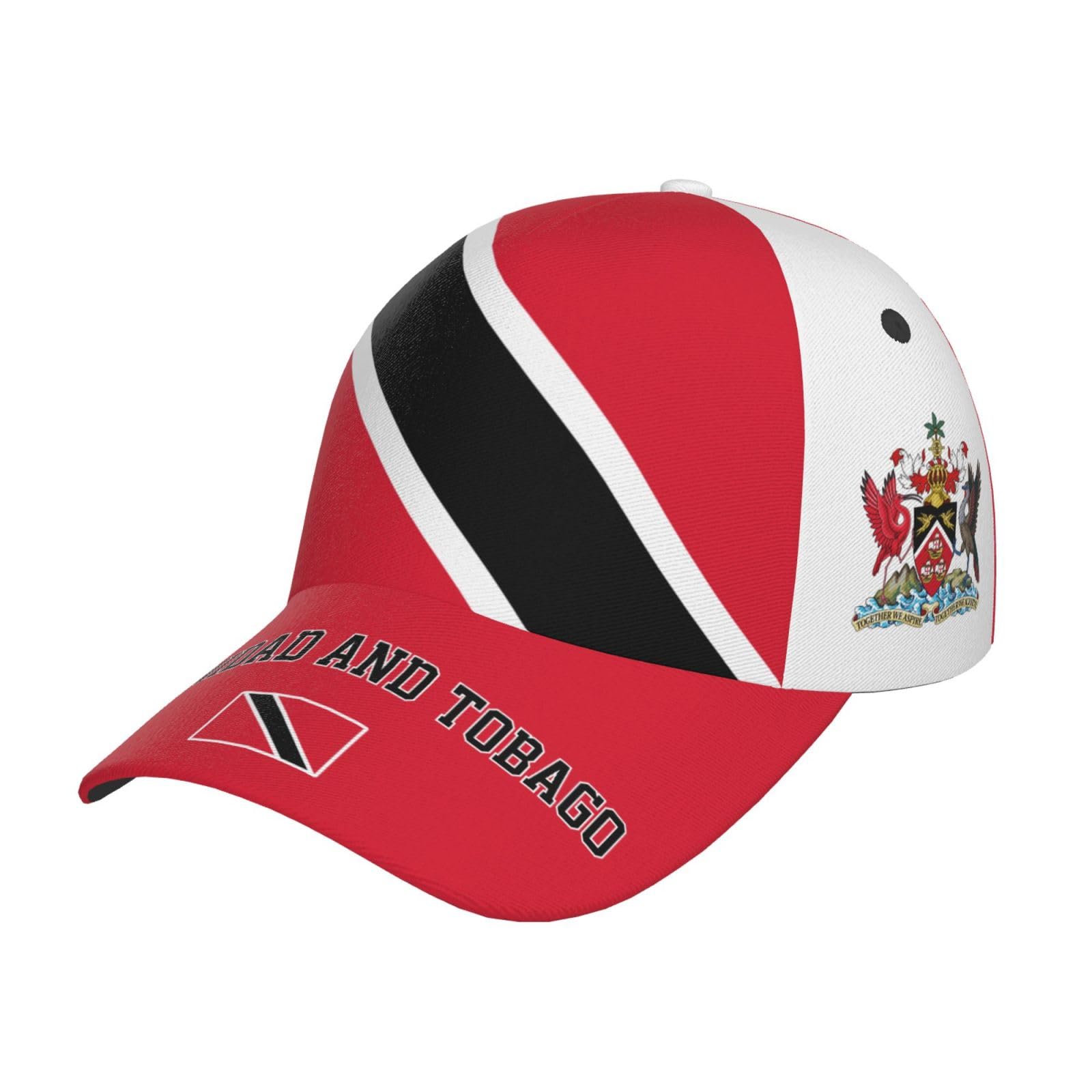 Aceprints Unisex Trinidad & Tobago National Flags Baseball Cap For Men Women Adjustable