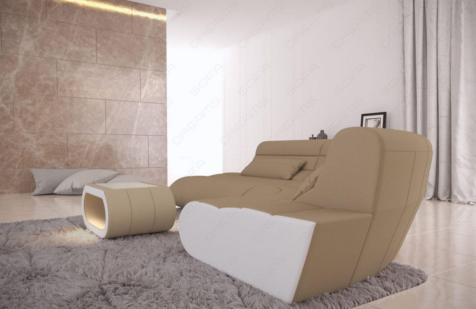Sofa Dreams Mini Stoff Ecksofa Concept L-Form