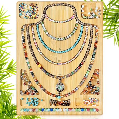 Plateau en bois naturel avec rainures pour assembler vos bijoux