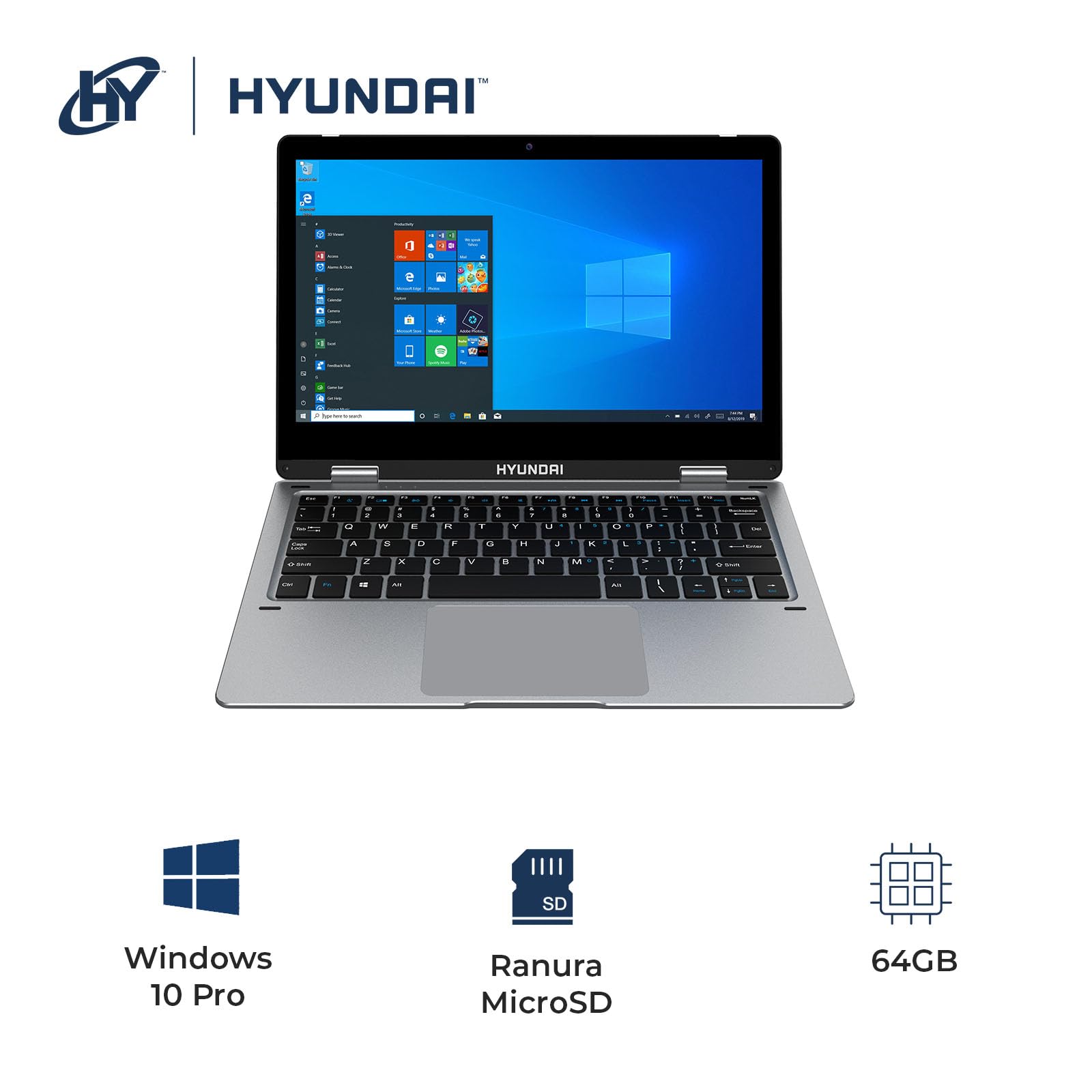 Amazon.com: HYUNDAI HY HyFlip 11.6 inch Laptop, 2-in-1 Touch