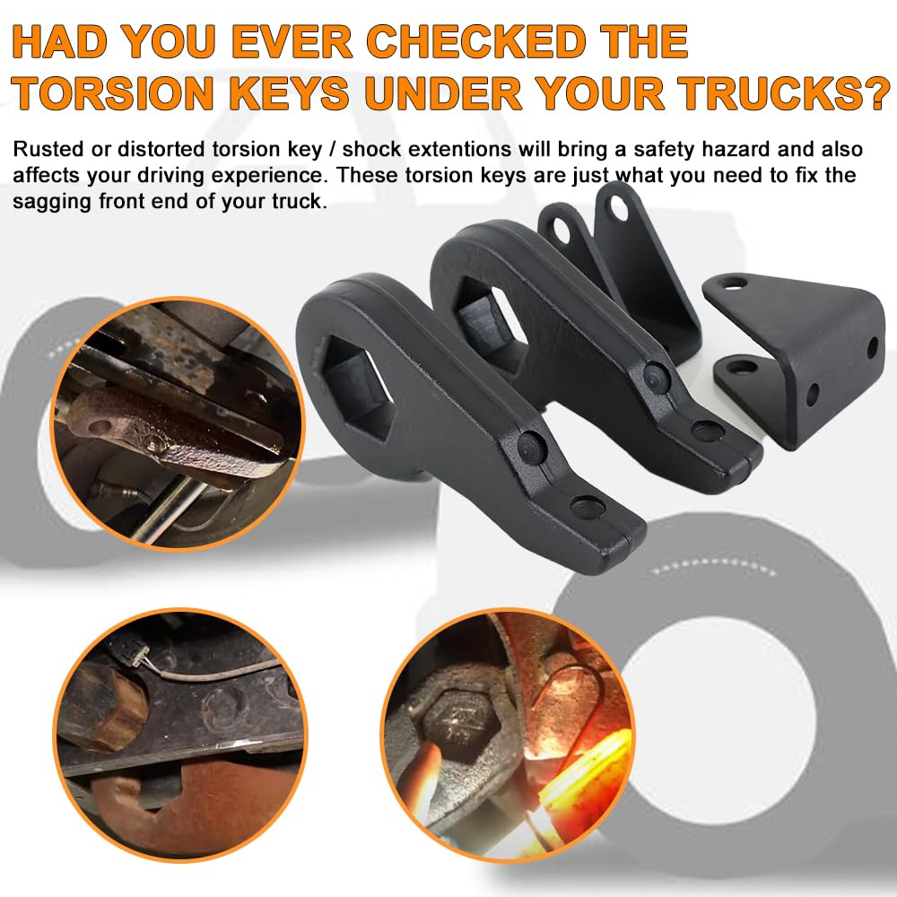 The Bar Key Torsion Keys For Silverado 1500 Forged Steel Torsion Bar Keys - 1-3 ...