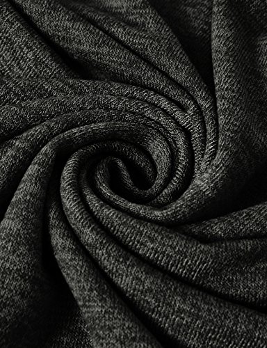 H2H Mens Knitted Slim Fit Pullover Sweater Shawl Collar With One Button Point Charcoal Us L/Asia Xl (Cmoswl018) #TOP4