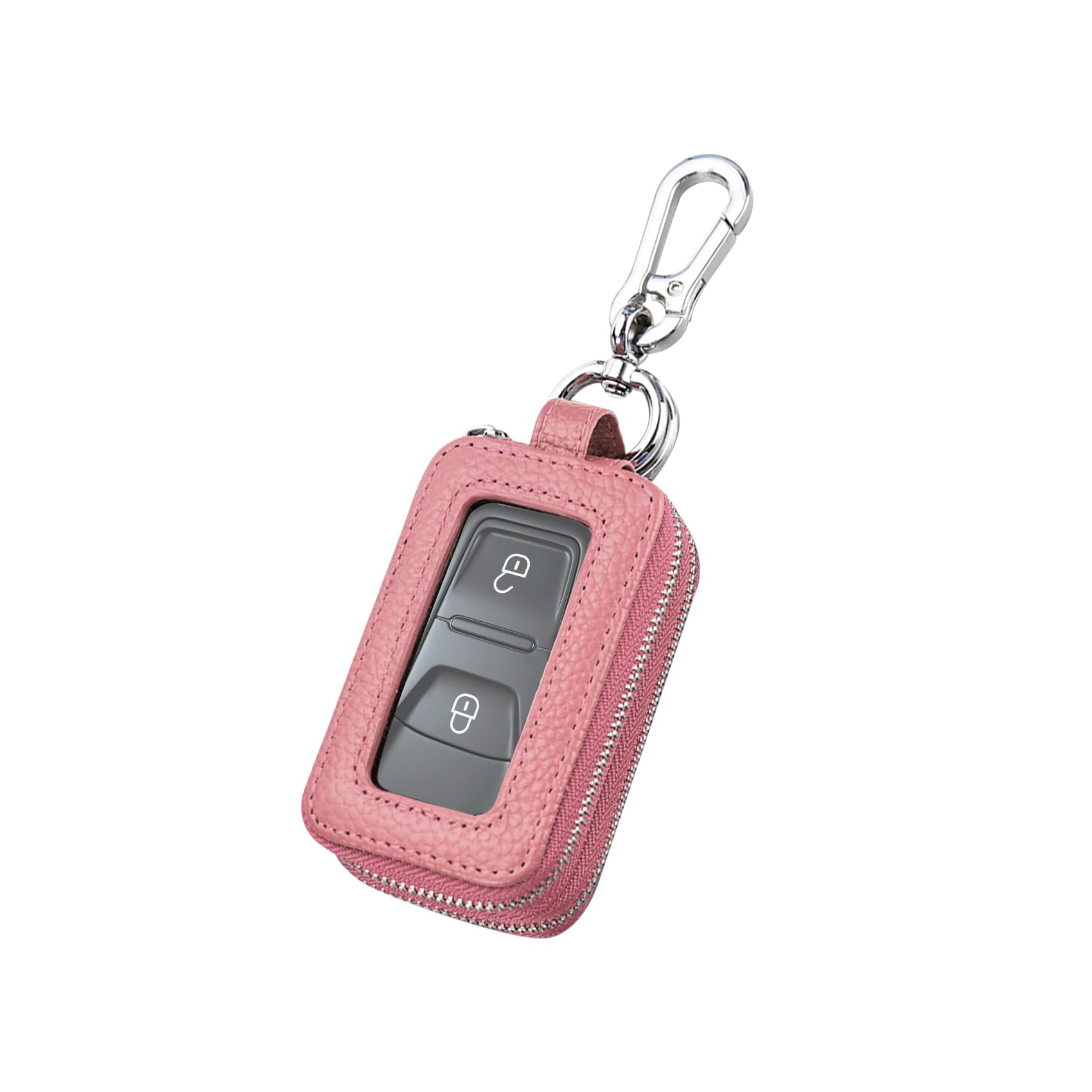 Car Key Case, Genuine Leather Remote Keychain Bag, Car Key Case Key Fob Protector, Car Key Holder for Men Women