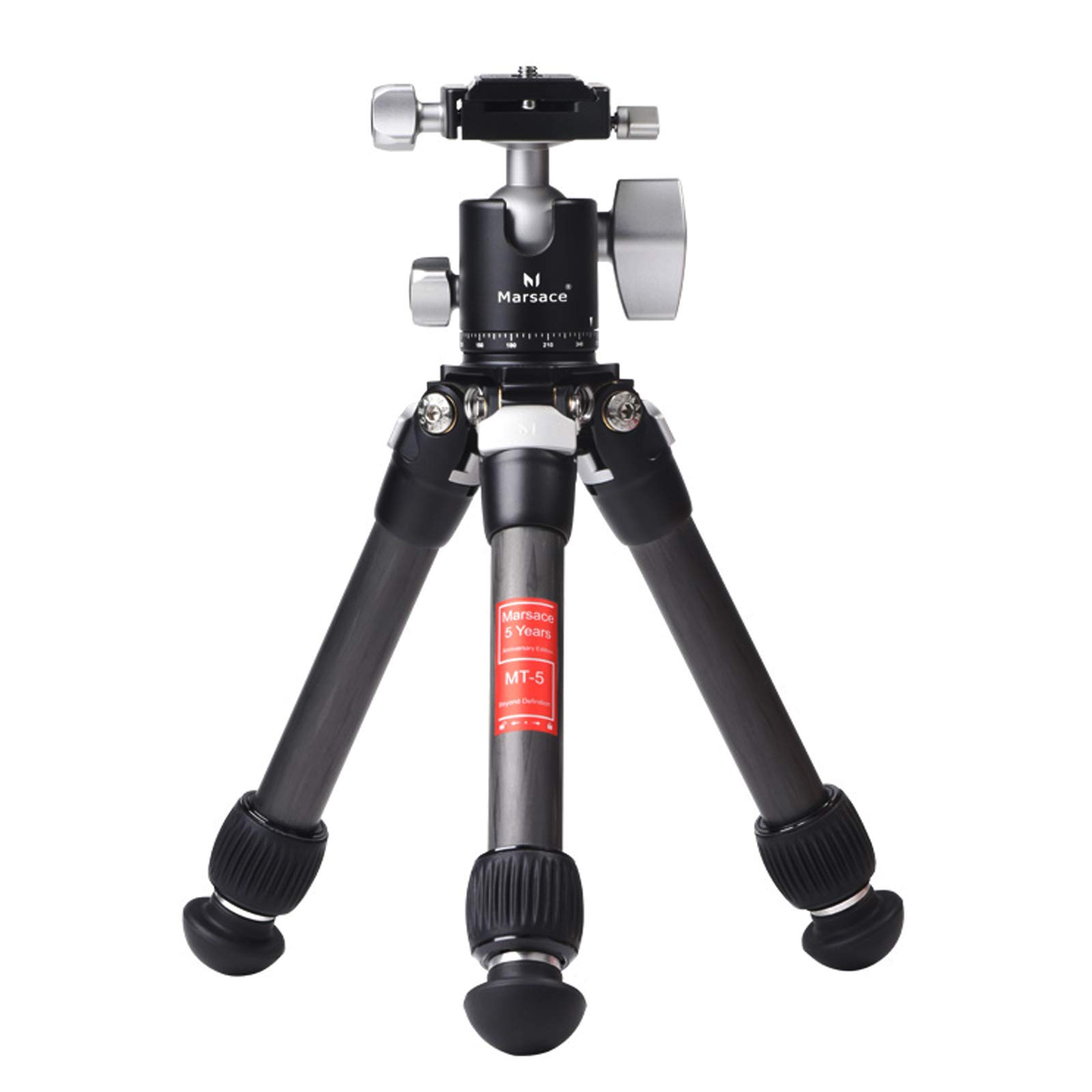 Marsace Mt-5 Mini teléfono móvil de escritorio SLR micro cámara única actualización portátil de fibra de carbono trípode