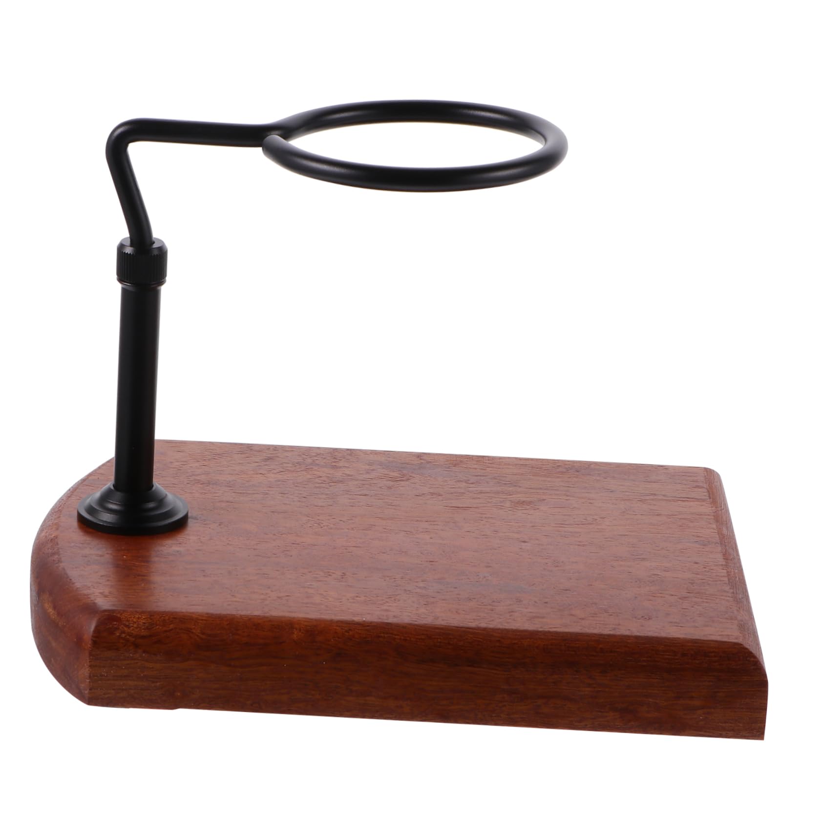 WHAMVOX 1pc Wood Base Coffee Dripper Stand Non- Pad Hand Coffee Filter Holder for Drip Brewing and Mugs for