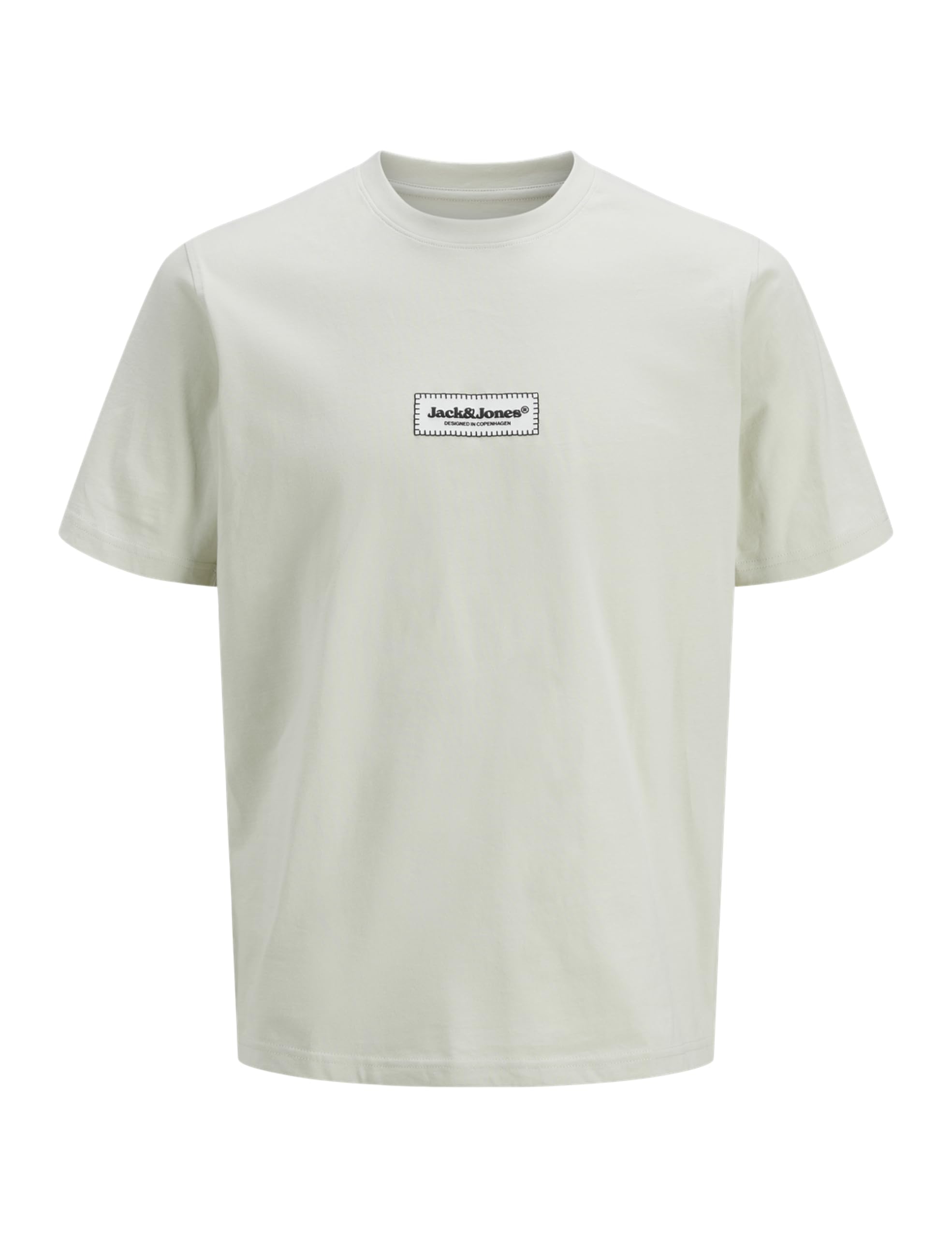 Jack & Jones Men's Celadon Tint Jorsplit Fakestitch Branding Tee Ss Cn, Xxl