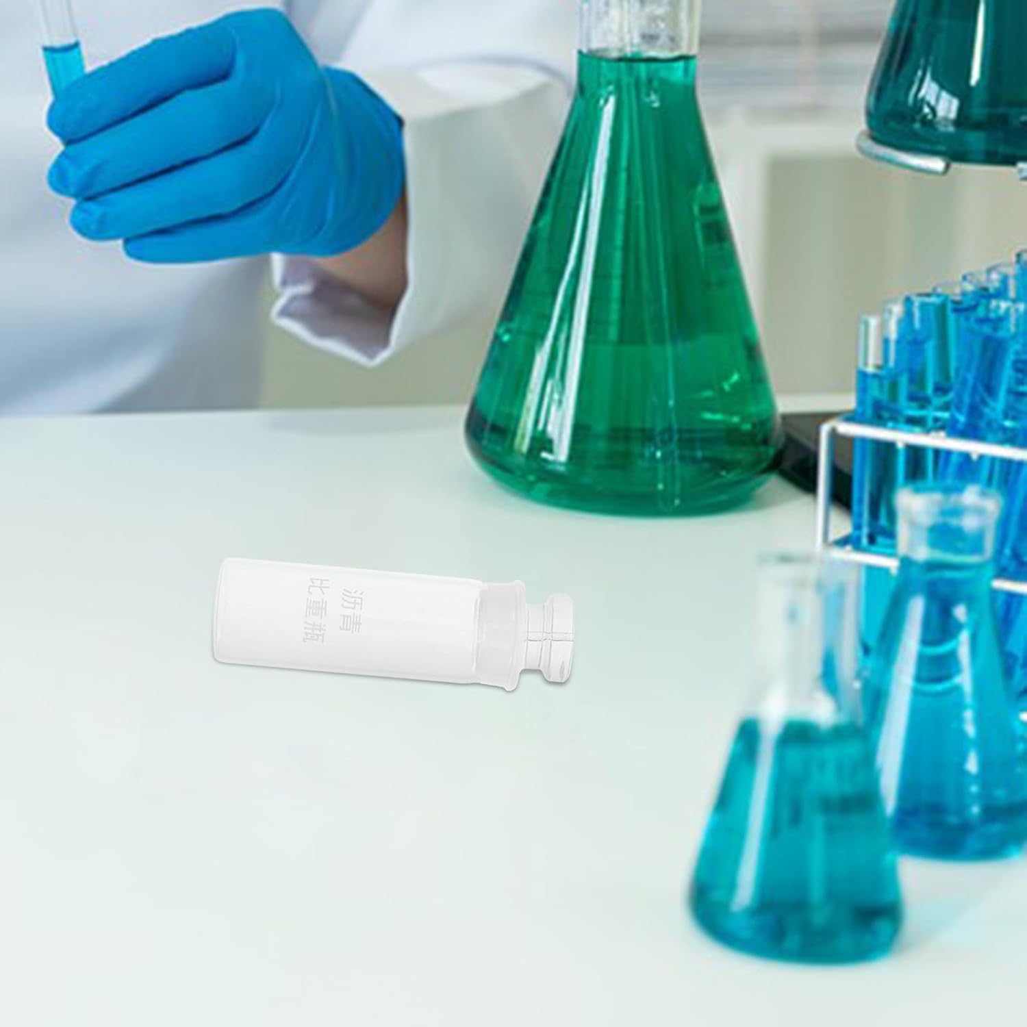 Healifty Laboratory User-friendly Pycnometer Bottle Density Asphalt Glass for Accurate Measurement with Design and Smooth Practical Glass Material for Asphalt Testing