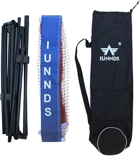 Miniatura 6 de Red de tenis portátil de bádminton y voleibol con soporte/marco (14 pies)