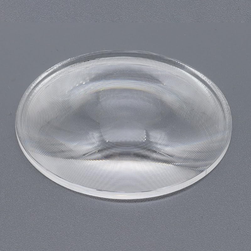 Lentille de Fresnel ronde à condensateur fileté, lentille optique concentrique 30mm 42mm 50mm 60mm 70mm 80mm for projecteur LED, bricolage, projecteur VR, 1 pièce(90mm,120mm)