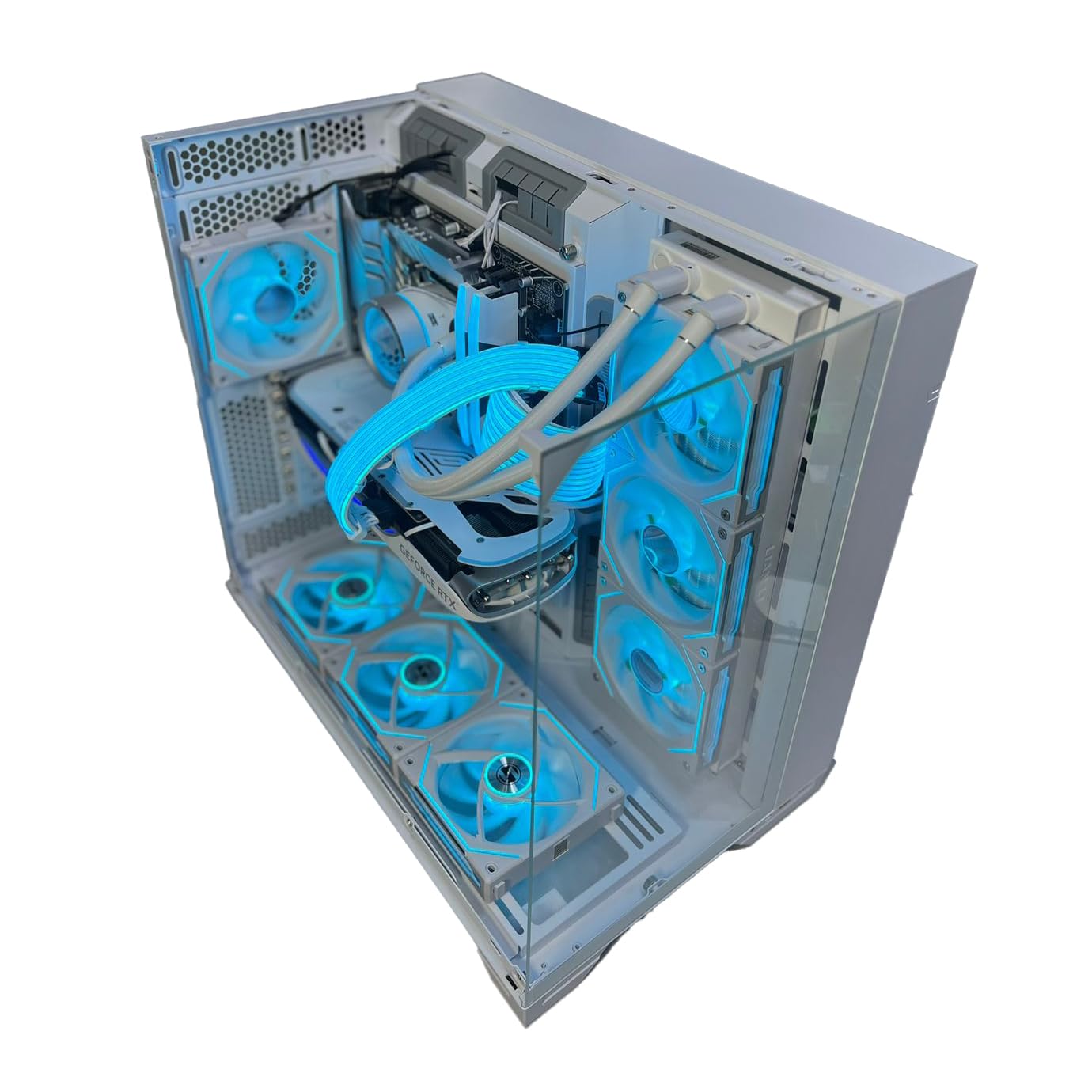 NANOTECH 011 VISION Super Infinity Gaming PC, Intel Core i7-14700K, RTX 4060TI 16GB, 990 PRO 2TB NVME M.2 SSD + 2TB SSD, 32GB 6000MHz DDR5, 1000W PSU, White Gaming PC (I7-14700K, 4060TI 16GB)