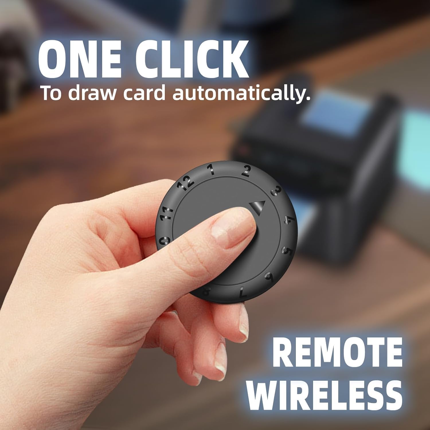 Wespro Wireless Remote Set for KPAW, Wespro and Other Automatic Card Dealer & Shuffler Machines | 4PCS Smart Controllers for 2-in-1 Card Dealing Systems | Reliable, Responsive & Easy Pairing Design 1
