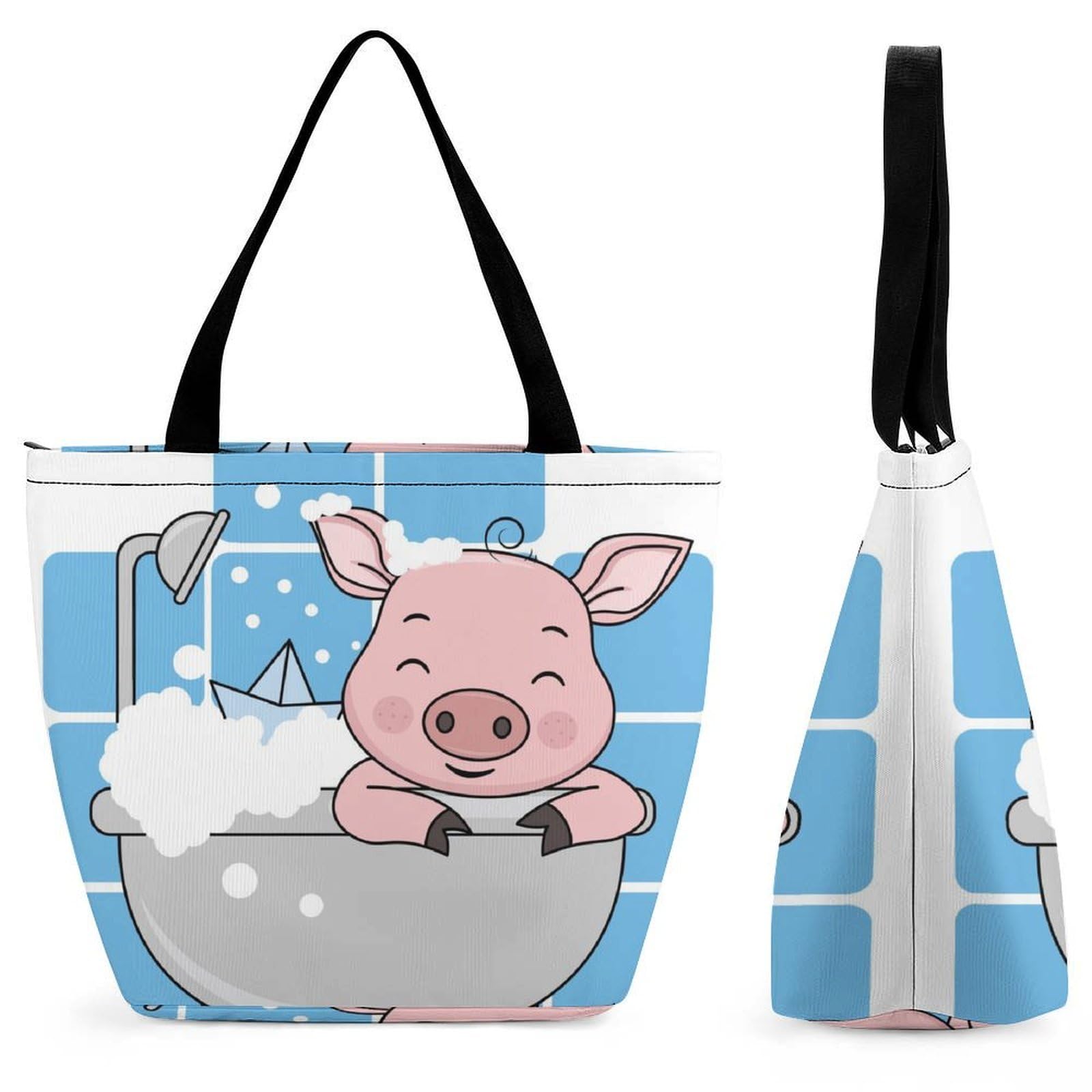 Sac shopping cochon se baignant le cabas idéal pour vos sorties de plage - 8