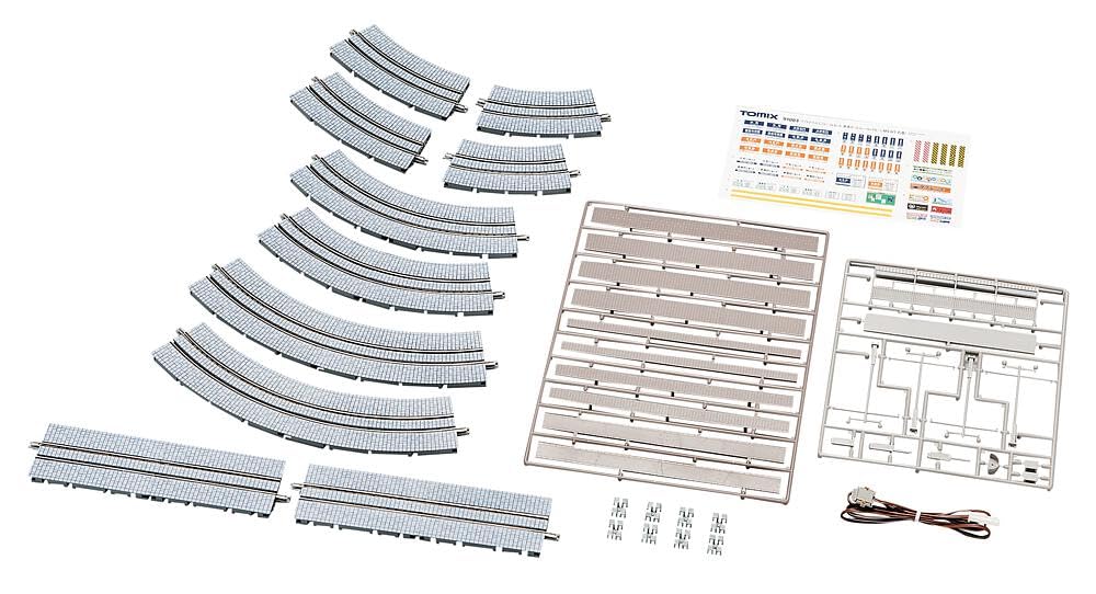 Tomix 91084 Wide Tram Mini Rail Oval Layout Set (Track Layout MA-WT) (N scale)