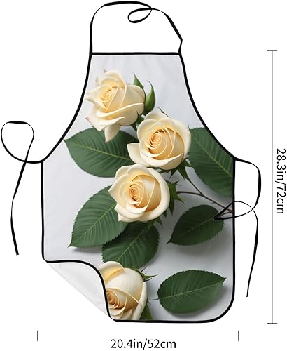 Miniatura 6 de Delantal de cocina con estampado de lobos, delantal de cocina para hombre, impermeable, con bolsillos