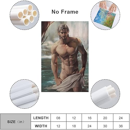 Miniatura 2 de Póster de hombre sexy con músculo gay, impresión artística para pared, pintura fotográfica, cuadro colgante, decoración de dormitorio familiar,