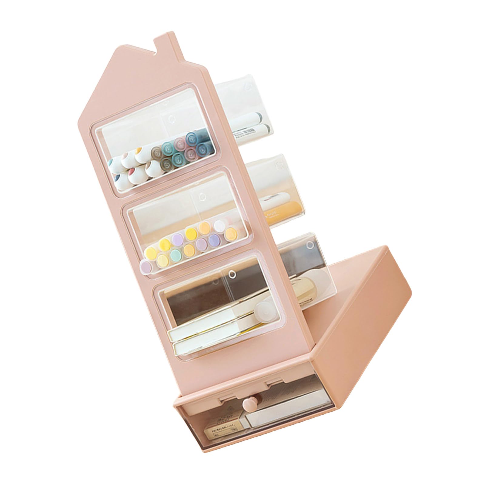Estante para decoración de escritorio y oficina en casa, soporte para bolígrafos, organizador de brochas de maquillaje, papelería, soporte para bolígrafos y lápices