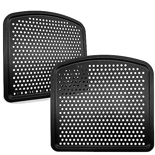 Chefman - Juego de 2 sartenes de repuesto para freidora de aire de acero al carbono, placa de...