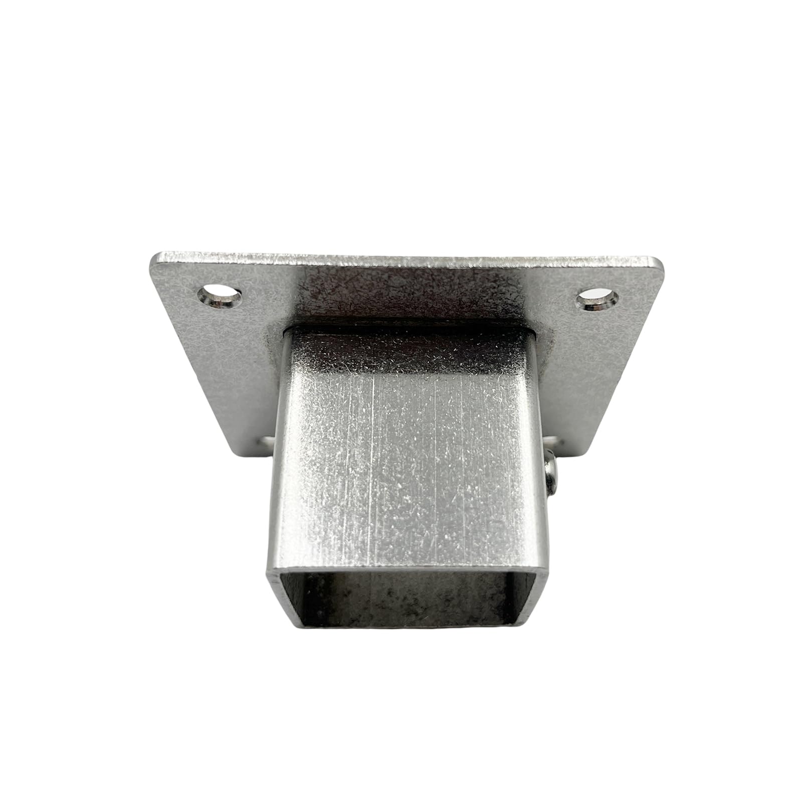 Set Di 4 Basi Quadrate Per Pali In Acciaio Inox - Supporto Per Ringhiere, Recinzioni E Panchine