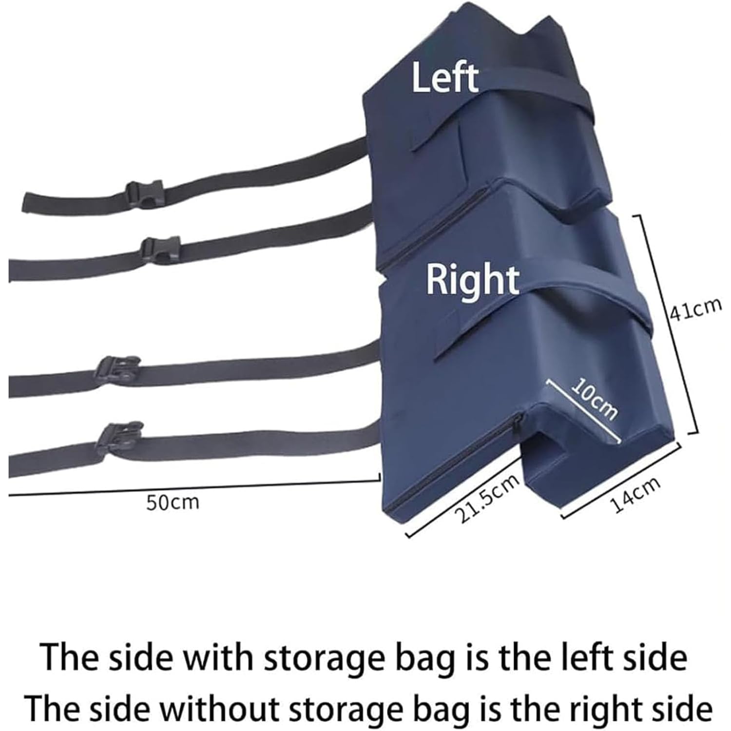 Almohadillas para reposabrazos de silla de ruedas con bolsillo de almacenamiento, piel sintética impermeable, alivio de presión del codo, soporte lateral para personas mayores y personas con