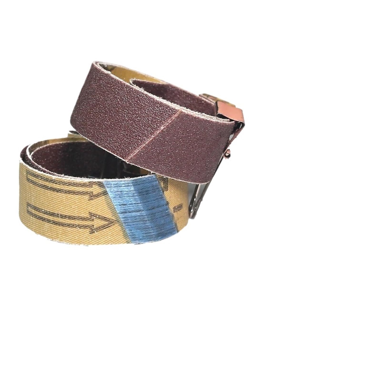 10 nastri abrasivi in ossido di alluminio, 762 x 25 mm, per levigatrice a nastro, lavorazione del legno e lucidatura dei metalli (P800)