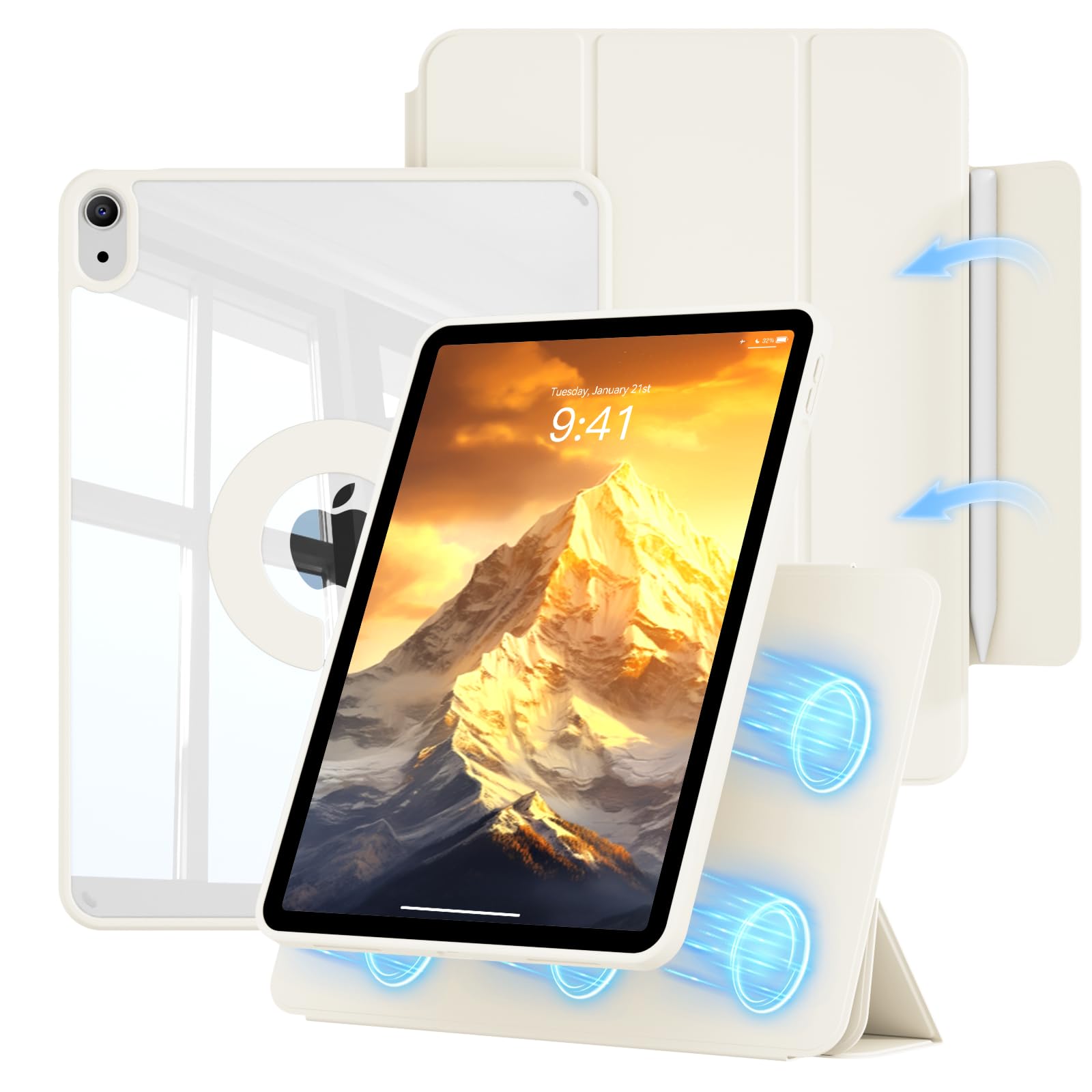 Protection iPad Air 11 M2 amovible et rotative pour optimiser votre télétravail - 8