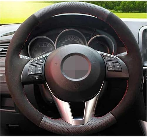 Steering Wheel Covers for Mazda 2 CX3 CX5, Customized Car Steering Wheel Cover Non-Slip