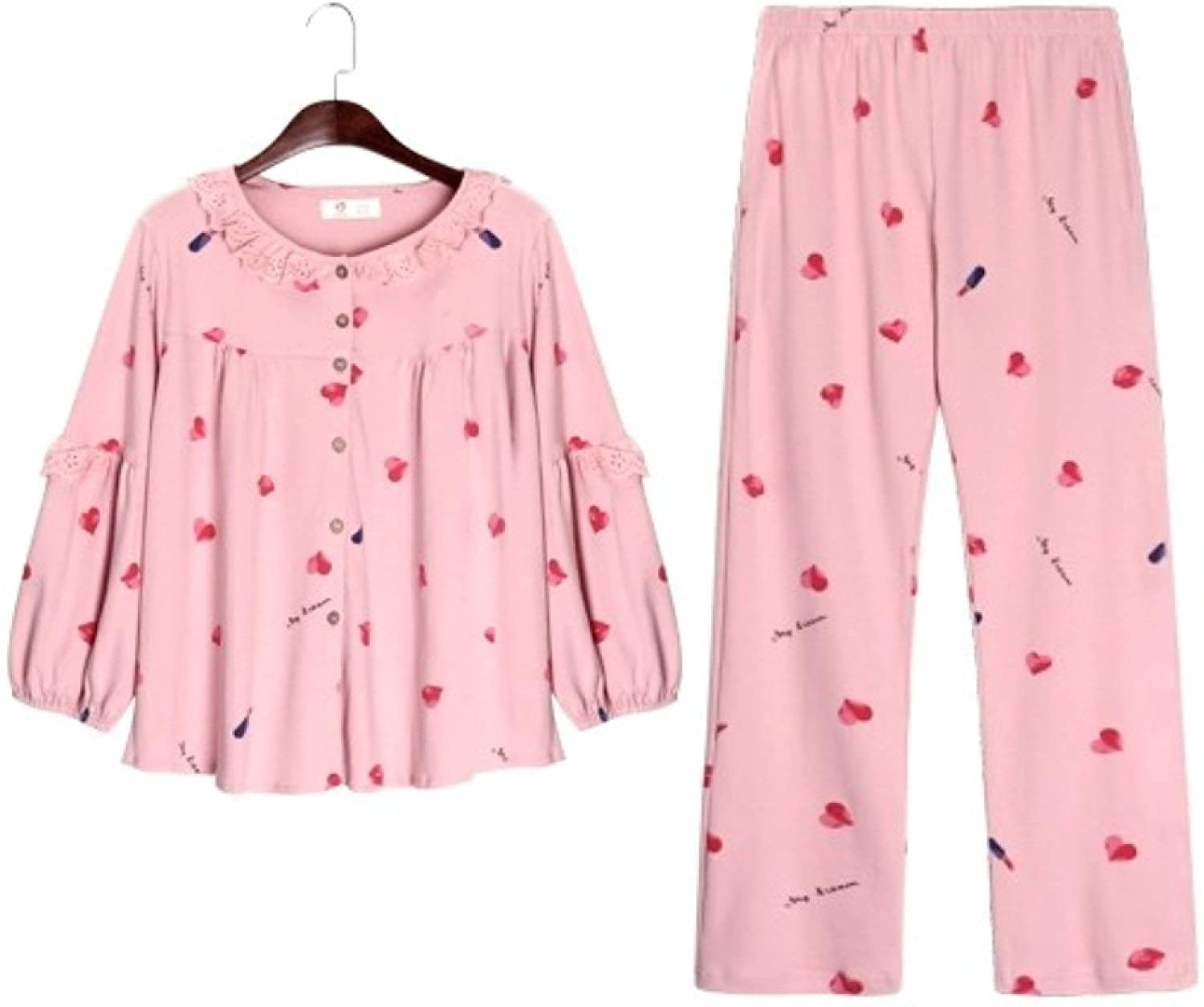 Pyjama 2 pièces pour femmes ensemble chic imprimé à manches longues taille L