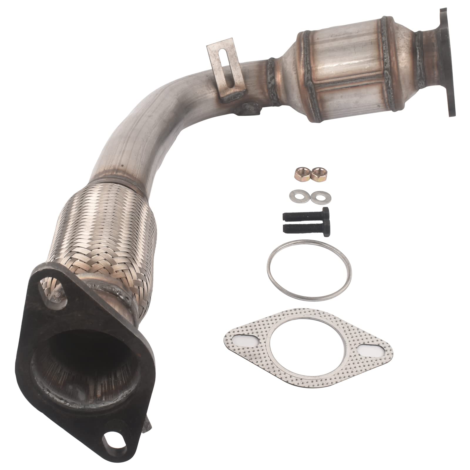 TEKKOAUTO Catalytic Converter Flex Pipe Replacement for Chevy Equinox 2010-2014 Captiva Sport 2012-2015 GMC Terrain 2010-2014 2.4L L4 12609823 12633603 12656404