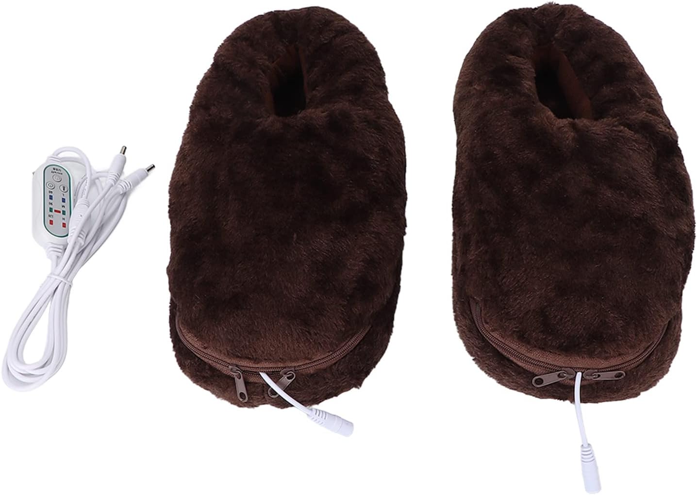 Electric Heated Slippers, Heating Pad Shoes with 4 Adjustable