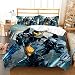 DDONVG Transformers - Set copripiumino 135 x 200 cm, in microfibra, 2 pezzi, federa 50 x 75 cm (altezza 220 x 260 cm)