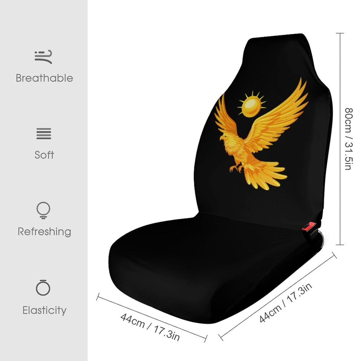 European Flags National Proud Car Seat Covers Automotive Seat Covers Car Seat Protector Auto Front Seats Protector for Most Cars 2PCS