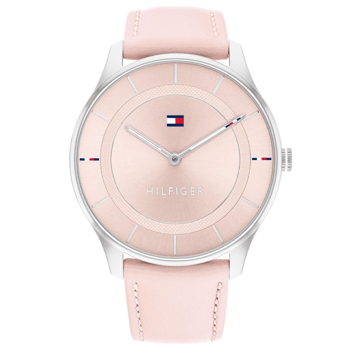 Tommy Hilfiger Reloj Analógico de Cuarzo para mujer con Correa en piel Rosa - 1782527