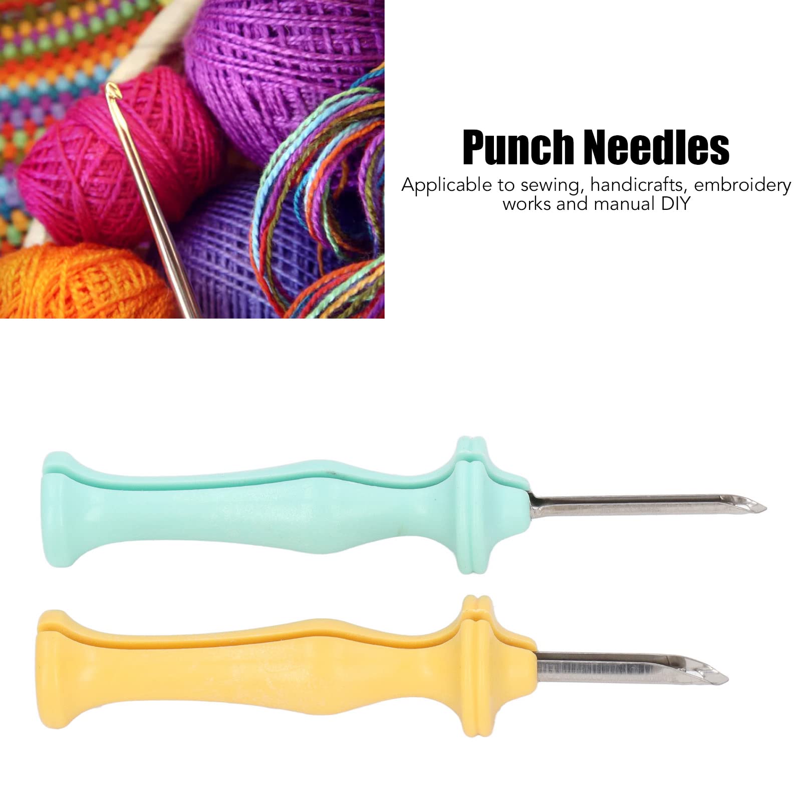 Tgoon Punch Needles Tool , 5mm 3 . 5mm Easy to Use Punch Needle Kit for DIY Crafts